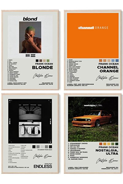 ALAYRA International ALAYRA Frank Ocean Album Cover Signed Limited Posters Se...