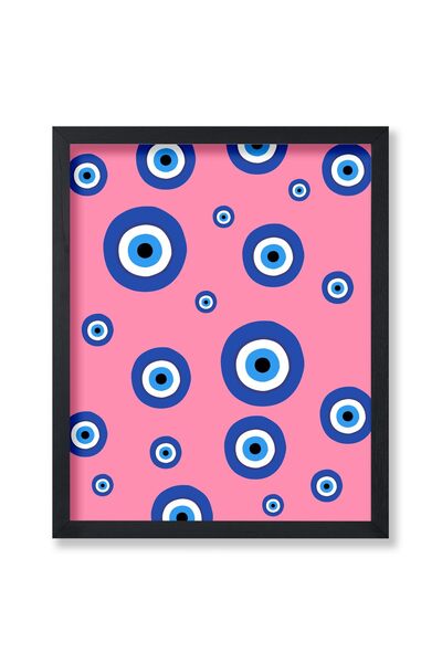 ALAYRA International ملصق ألايرا الرئيسي - ملصق العين الشريرة التقليدي - طباع...