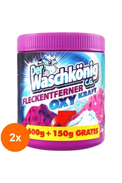 Der Waschkonig Set 2 x Pudra pentru Indepartat Pete Oxi Waschkonig, 750 g