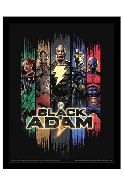 ALAYRA International ALAYRA DC Comics Black Adam Poster Framed Print Collecto...
