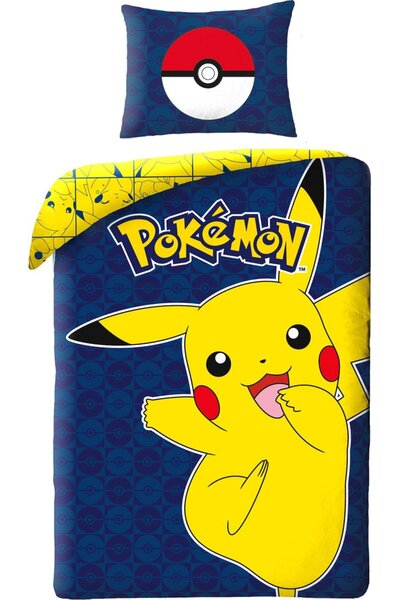 Pokémon Husă de pilotă, Ball - Single - 140 x 200 cm - Bumbac