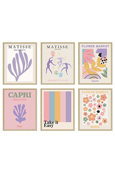 ALAYRA International مطبوعات فنية جدارية من ألايرا ماتيس، ملصقات سوق الزهور، ...