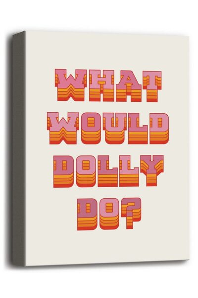 ALAYRA International ألايرا: ماذا ستفعل دوللي؟ لوحة جدارية مطبوعة على قماش، م...