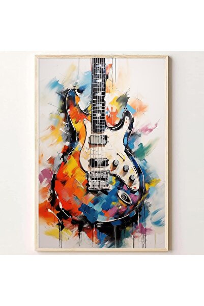 ALAYRA International ALAYRA Graffiti Guitar Wall Art Colorful Guitar Picture ...