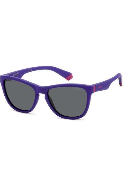 Polaroid Rectangular Polarized Sunglasses for Kids - Model 8056/S Purple - Le...