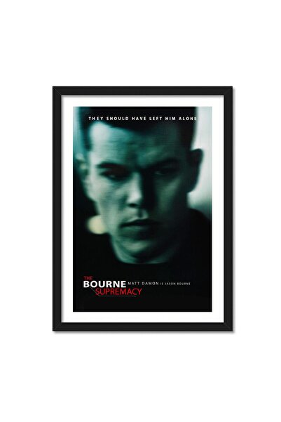 ALAYRA International ملصق فيلم "سيادة بورن" مؤطر من الأكريليك والزجاج، مناسب ...