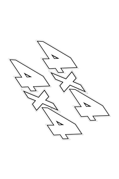 ALAYRA International ملصقات سيارات ALAYRA، 4 قطع، ملصقات 4x4، ملصقات للشاحنات...