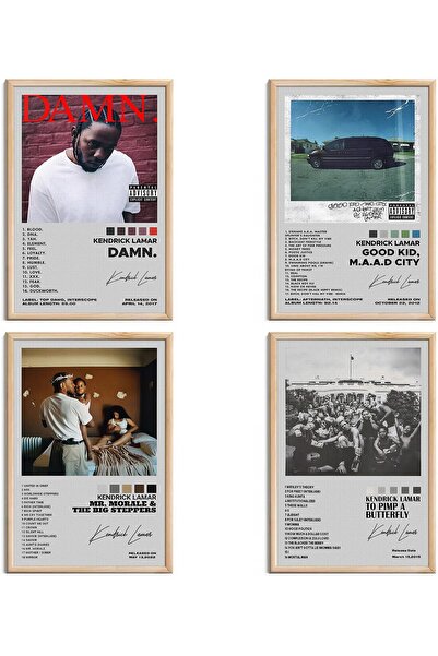 ALAYRA International مجموعة ملصقات قماشية من أربعة أعمال فنية لأغلفة ألبومات ...