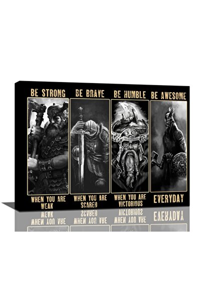 ALAYRA International ALAYRA Viking Warrior Wall Art Viking Samurai Picture Wa...