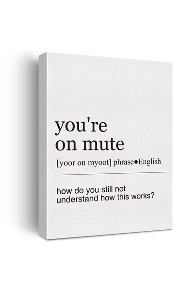 ALAYRA International لوحة جدارية مطبوعة على قماش بتصميم مكتبي فكاهي من ألايرا...