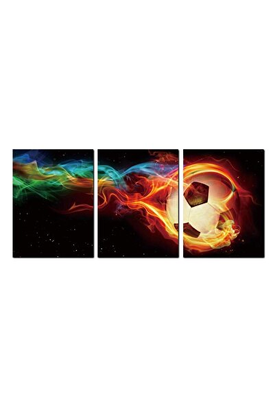 ALAYRA International ALAYRA Sport Boy Room Wall Art MultFlame Soccer Artwork ...