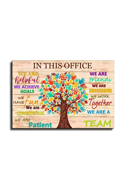 ALAYRA International ALAYRA Inspirational Wall Art for Office We Are A Team M...