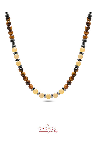 DAKANA JEWELLERY Certified Calcite Stone Sagittarius Zodiac Sign Men's Natura...