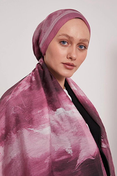 LuvenSara شال صيفي - وردي سبتمبر