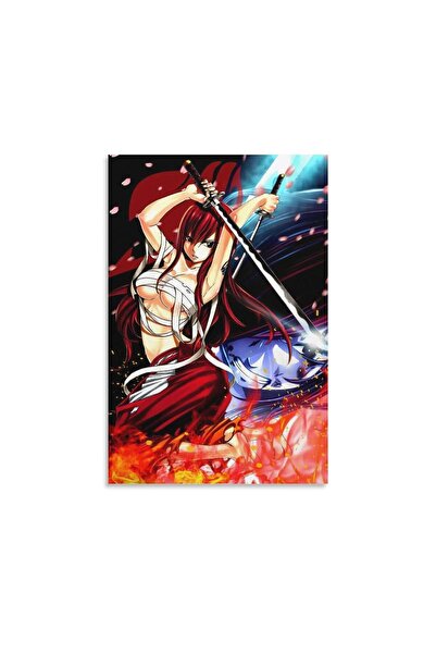 ALAYRA International ALAYRA Anime Erza Scarlet Fairy Tail Poster Canvas Wall ...