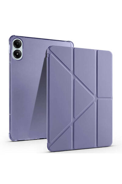 kılıffuarı حافظة Xiaomi Redmi Pad 2 Pro من السيليكون ثلاثية الطي مع حامل قابل للطي وغطاء ناعم مع حجرة للقلم