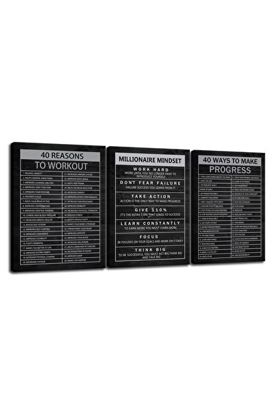 ALAYRA International لوحات جدارية تحفيزية من ALAYRA، 40 سببًا لممارسة الرياضة...