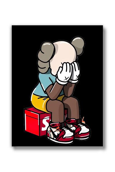 ALAYRA International ألايرا (بدون إطار، 12 × 16 بوصة) ملصق أحذية مايكل جوردان الرياضية، ملصقات لعشاق الأحذية الرياضية، أحذية إير جوردان للمراهقين