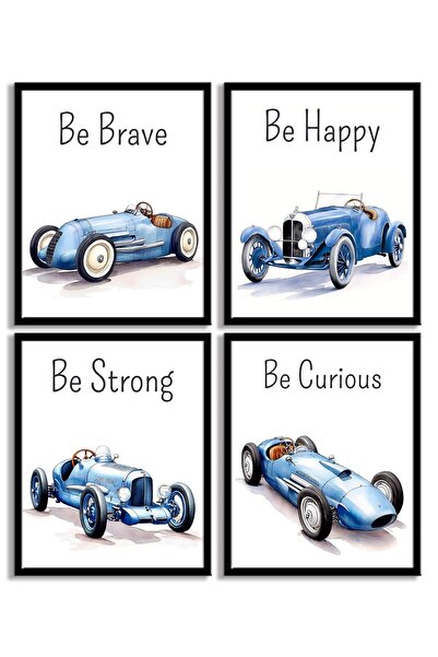 ALAYRA International ALAYRA Racing Car Wall Decor,Vintage Racing Car with Aff...