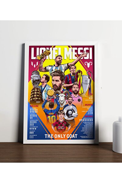 ALAYRA International ALAYRA Lionel Messi Legendary Career Framed Poster For G...