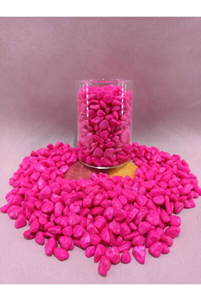 Royall Craft 1 KG Fuşya Akvaryum Taşı Parlak Dekoratif- Akvaryum Taşları (1-2...