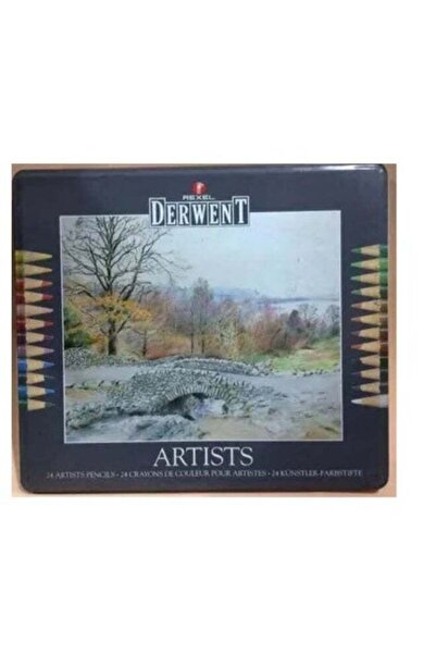 Derwent - Artists Coloured Pencils Tin Set, 24 Colours - AR32083