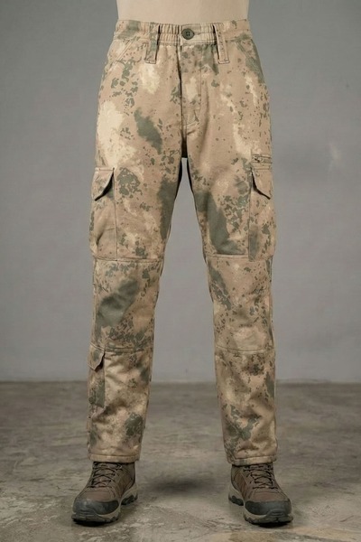 Tantobushcraft Military Tactical Pants Softshell Fabric Water Repellent Camou...