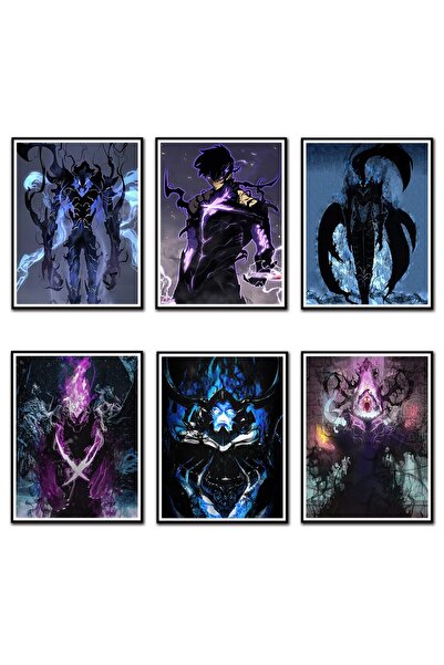 ALAYRA International ملصق ألايرا من أنمي سولو ليفلينج، مجموعة ملصقات أنمي يابانية، لوحة جدارية لملصقات الأنمي