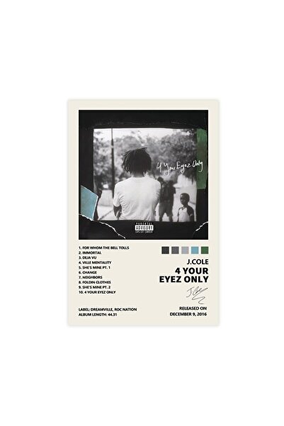 ALAYRA International ALAYRA J Cole 4 Your Eyez Only Music Album Cover Signed ...