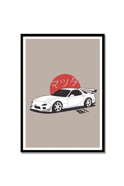 ALAYRA International ALAYRA JDM Car Poster ​Classic Canvas Wall Print Art Liv...