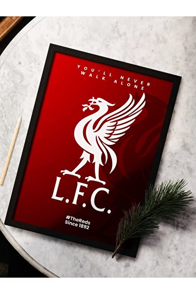 ALAYRA International ملصق مؤطر لنادي ليفربول لكرة القدم (8 × 12 بوصة) من ألاي...