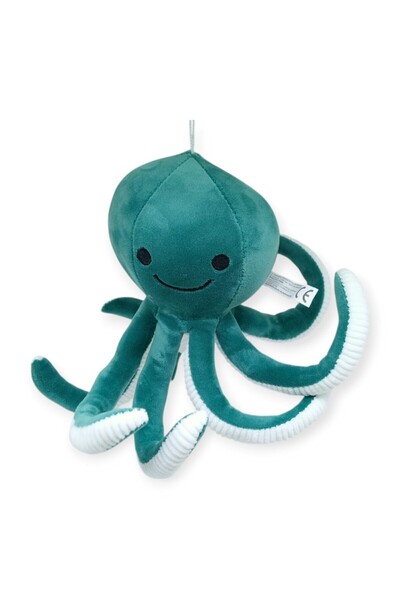 KIZIL Peluş Sevimli Ahtapot 30 cm - Yeşil