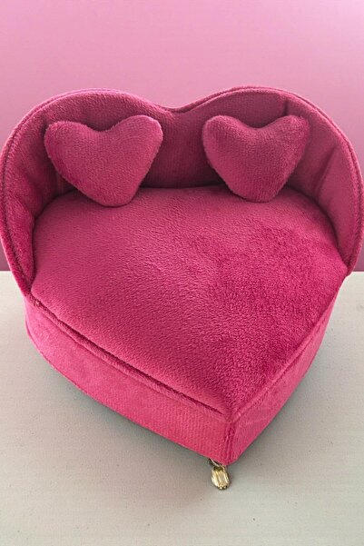 TAKIŞTIR Pembe Renk Oyuncak Bebek Evi Kanepe, Takı Organizeri