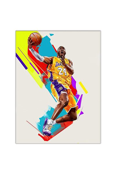 ALAYRA International ALAYRA Kobe Bryant Wall Art Basketball Player Canvas Wal...
