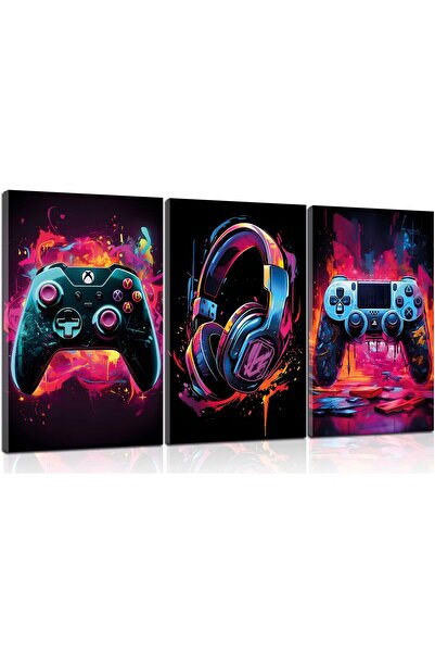 ALAYRA International مجموعة ألايرا الفنية الجدارية لألعاب الفيديو الكلاسيكية،...