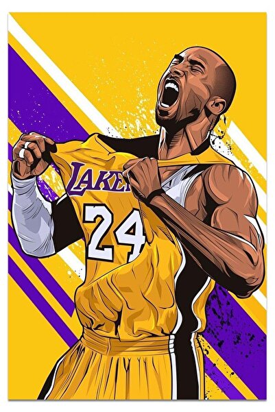 ALAYRA International لوحة جدارية قماشية لكوبي براينت من ألايرا، ملصقات تحفيزي...