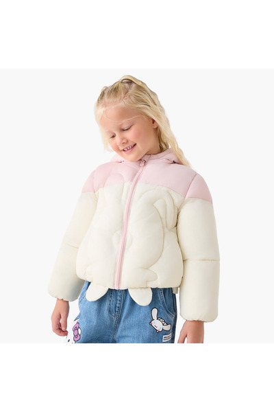 Juniors Heavy Jacket with Hood and Zip Closure