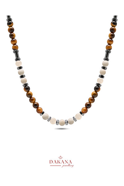 DAKANA JEWELLERY Certified Moonstone Gemini Zodiac Sign Men's Natural Stone N...