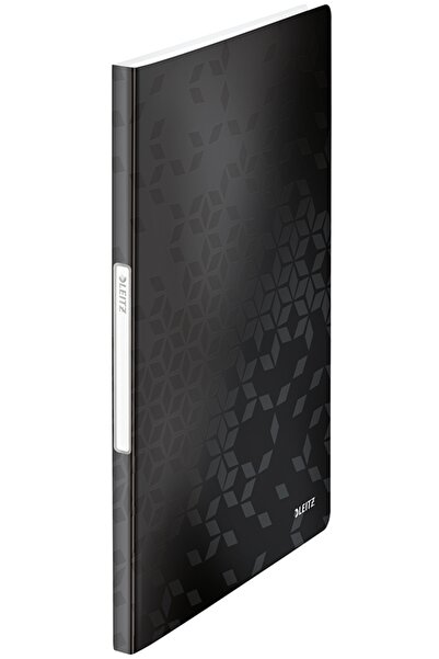 Leitz A4 presentation folder, 20 sheets, PP, WOW metallic black