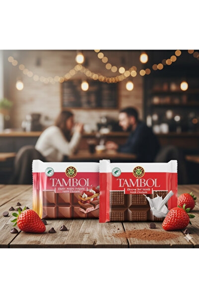 Kahve Dünyası KD TAMBOL ÇİLEK MİLFY DOL.100G X KD TAMBOL BOL SÜTLÜ ÇİK. 77G