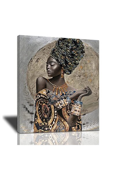 ALAYRA International ALAYRA African American Wall Art, Canvas Painting Black ...