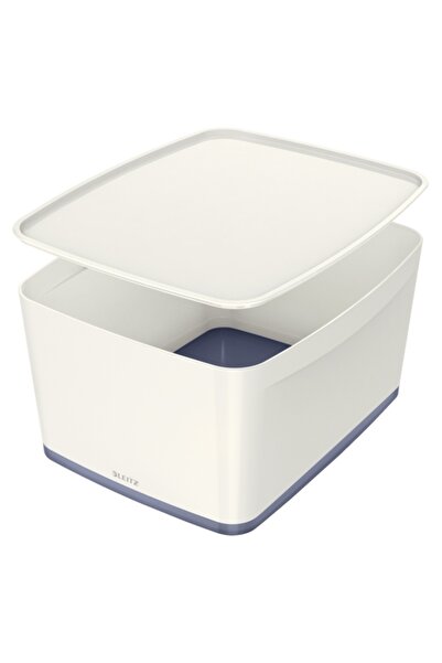 Leitz Cutie pentru depozitare MyBox mare cu capac alb/gri