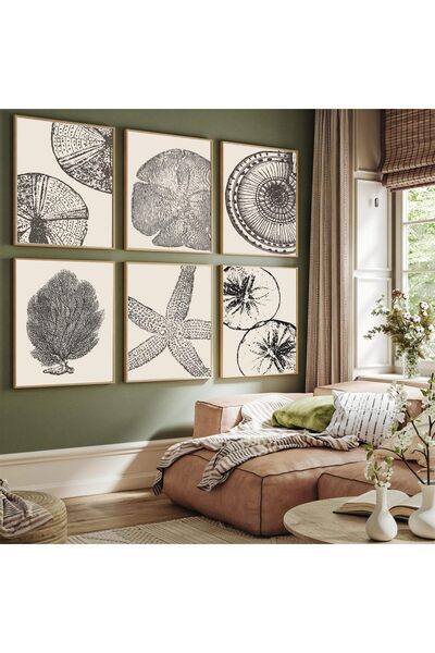 ALAYRA International مجموعة ألايرا المكونة من 6 قطع من ملصقات الشاطئ البوهيمي...