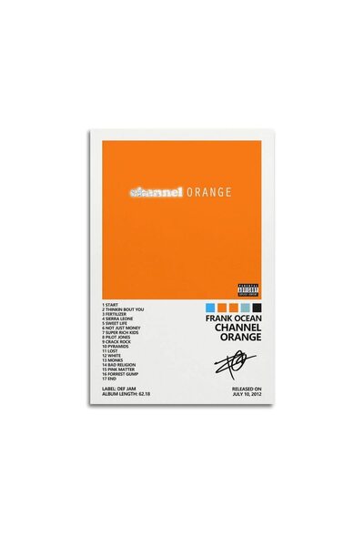 ALAYRA International ملصق ألايرا لفرانك أوشن، غلاف ألبوم شانيل أورانج، ملصقات...