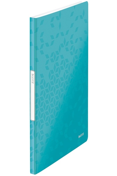 Leitz A4 presentation folder, 20 sheets, PP, WOW metallic turquoise
