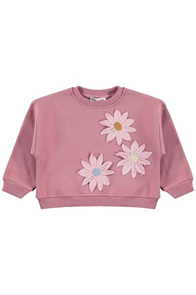 Civil Girls Daisy Embroidered Sweatshirt for Ages 2-5 - Pink 2-3 Years