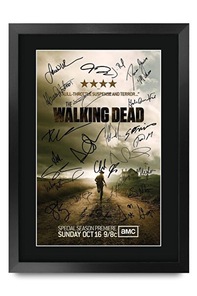 ALAYRA International ملصق مسلسل الموتى السائرون (A3) من ألايرا، هدية موقعة من...