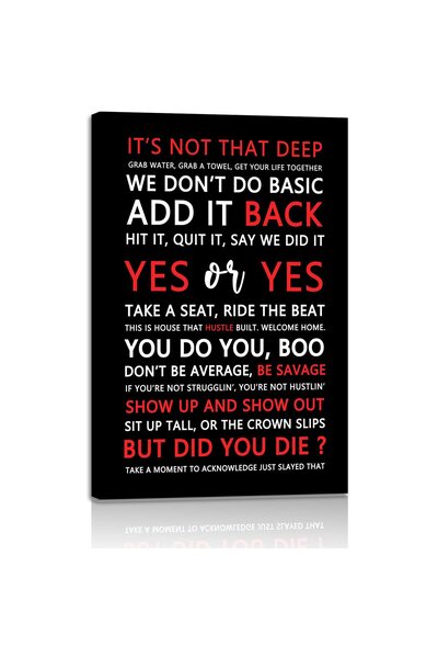 ALAYRA International لوحة جدارية مطبوعة على قماش تحمل اقتباسات متنوعة من ALAY...