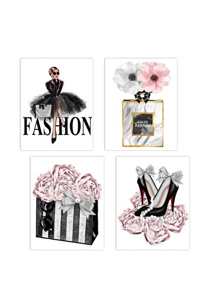 ALAYRA International ALAYRA Fashion Women Canvas Wall Art, Girls Bedroom Deco...