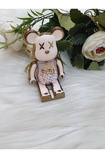 Aksesuarda Moda حامل دمية دب مطرز لطيف على الطاولة